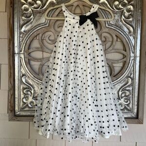 Girl polkadots pleated dress size 10-12